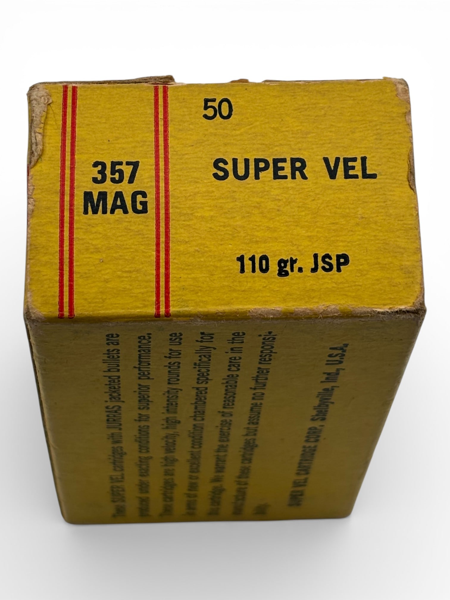 NOS Rare Vintage 33rds. of .357 MAG. 110gr. JSP Super Vel Ammunition - 2