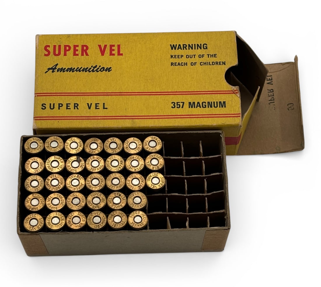 NOS Rare Vintage 33rds. of .357 MAG. 110gr. JSP Super Vel Ammunition - 3