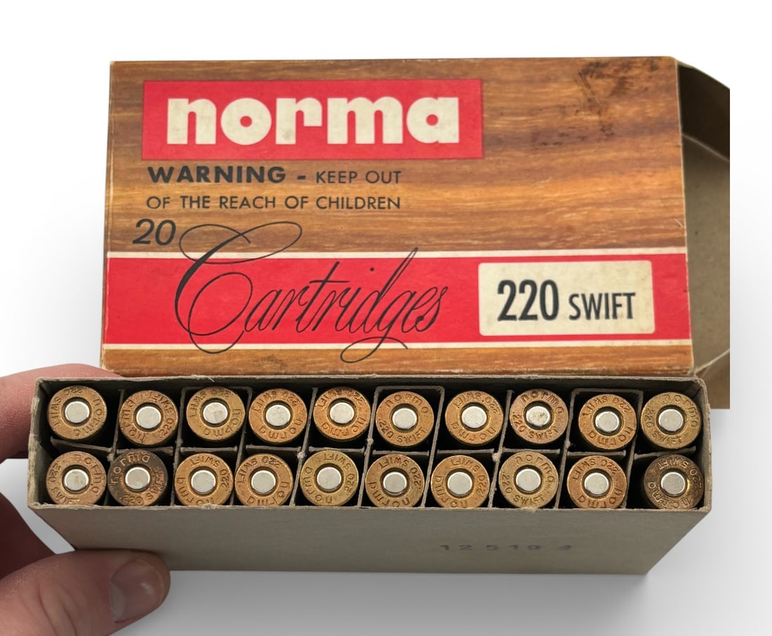NIB 20rds. of .220 SWIFT 50gr. SP Norma Ammunition - 3