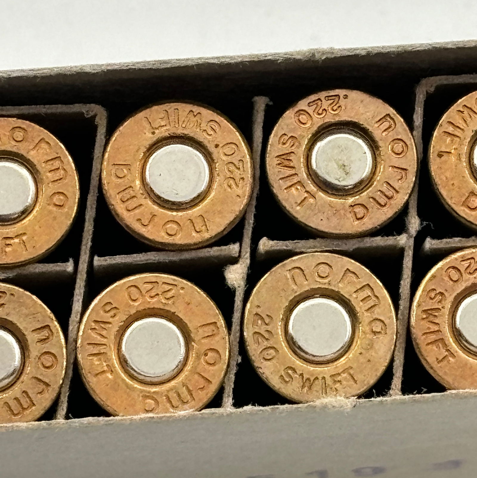 NIB 20rds. of .220 SWIFT 50gr. SP Norma Ammunition - 5