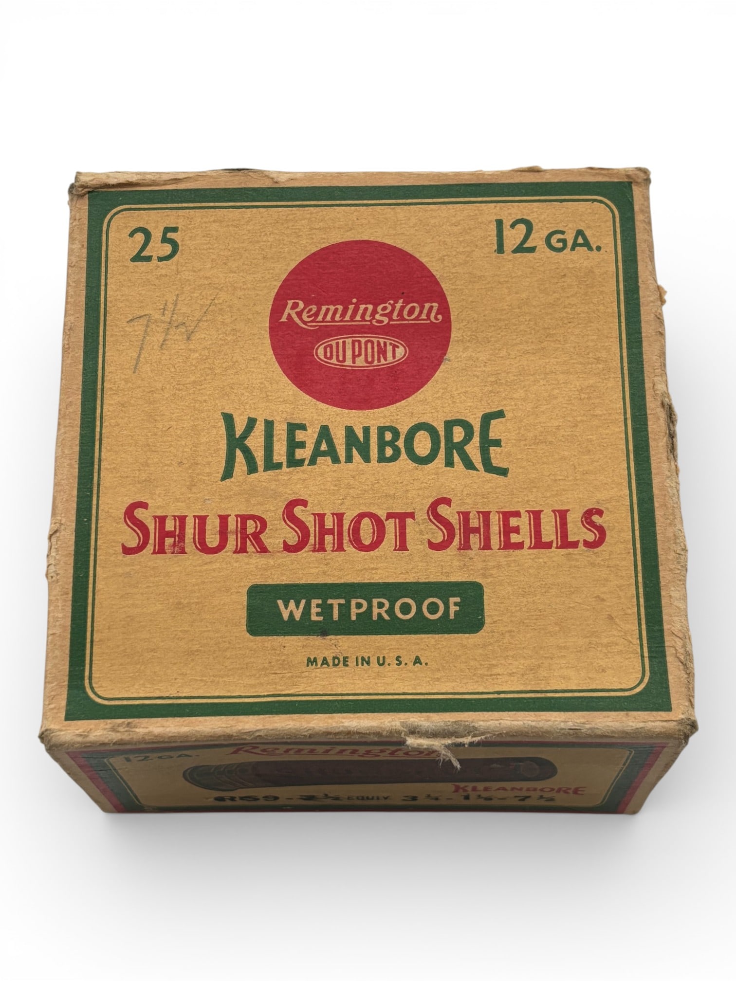 NIB Vintage Collectible 25rds. of 12 GA. 3-1/4" Remington Kleanbore Shotgun Ammunition: See photos 