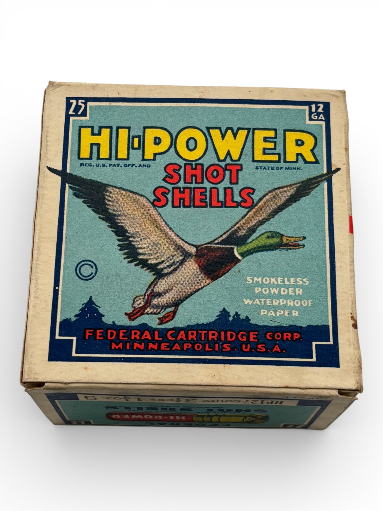 NIB Vintage Collectible 25rds. of 12 GA. 3-3/4 DRS 1-1/4 Oz. Federal Hi-Power Shotgun Ammunition (1 of 5)