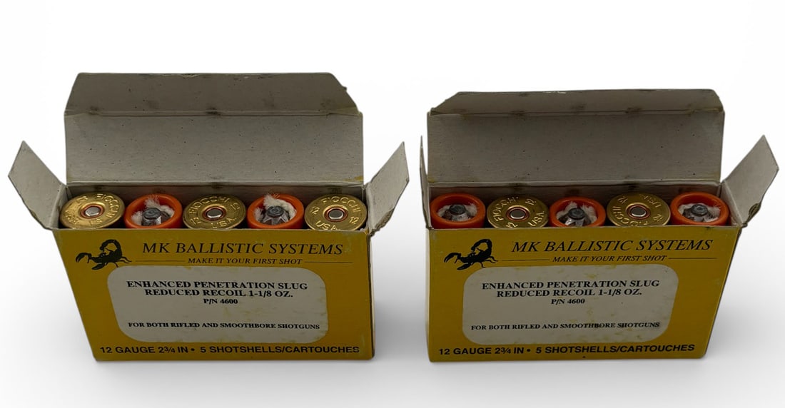 NIB Vintage 10rds. of 12 GA. 2-3/4" MK Ballistic Systems LE Shotgun Ammunition - 2