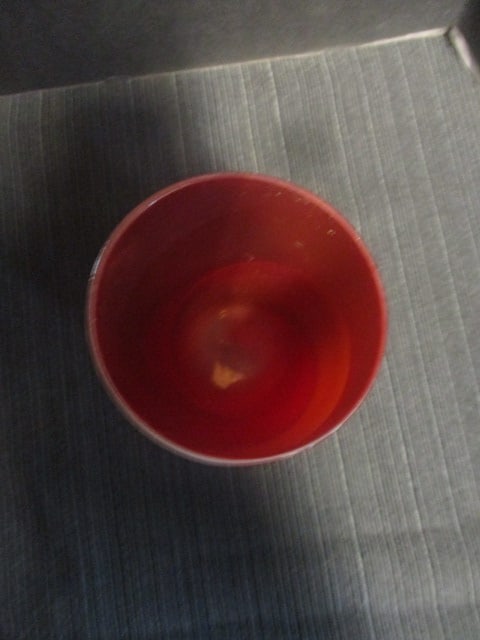 Fukuoka Japan Multi Glass Red & White Design 8" Pitcher & - 3