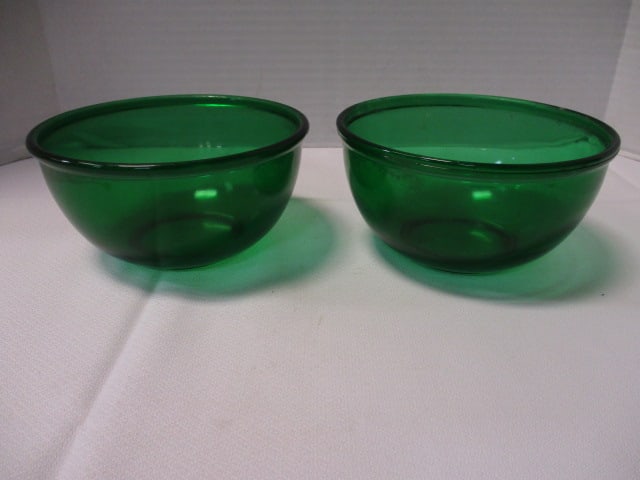 Anchor Hocking Mixing Bowls (Forest Green): 6" Diam. X 3 1/4" Deep 