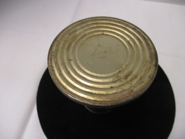 Sterling Weighted 4" Candleholder & Sterling 3 1/2" Baby Rattle - 4