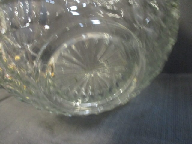 Old Dominion Tulip Pattern Punch Bowl w/Glass Ladle - 5