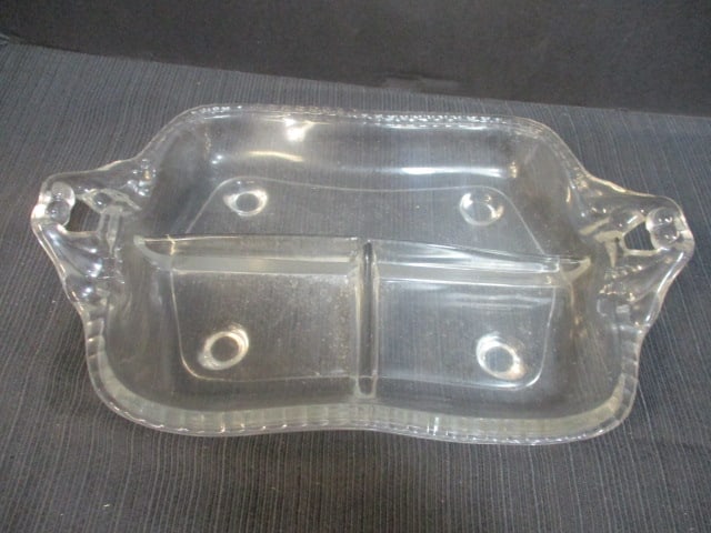 Paden City Glass Relish Dish: 12 x 8 
