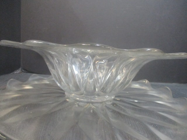 Heisey Glass Petal Bowl & 15" Platter - 4