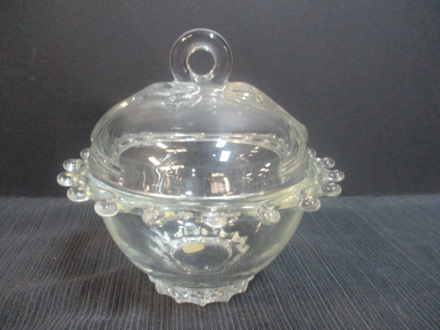 Heisey Lariat Covered Candy Dish: 6" 
