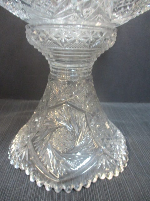 Imperial Glass 'Whirling Star' Punch Bowl/Stand/Ladle - 2
