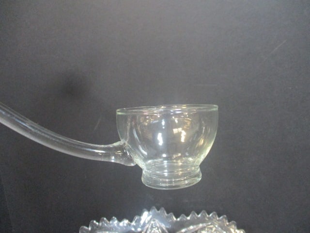 Imperial Glass 'Whirling Star' Punch Bowl/Stand/Ladle - 5