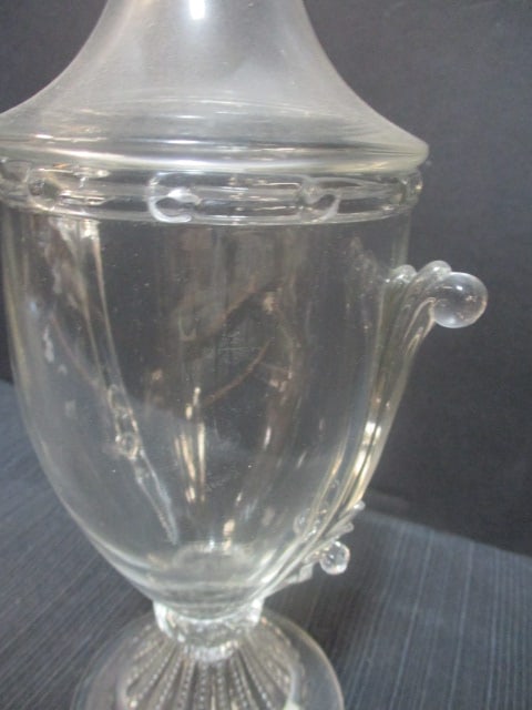 Heisey Glass Footed Covered Urn - 3