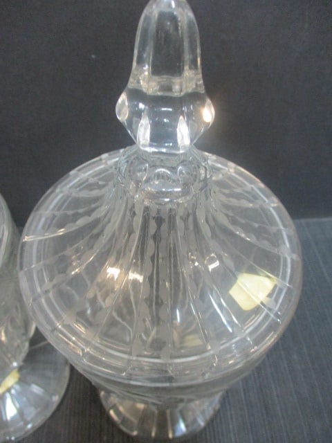 Heisey Glass Footed Covered Urns (Lot of 2) - 3
