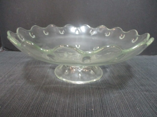 Teardrop Pattern Pedestalf Bowl: 12" Diam x 4 1/2" H 