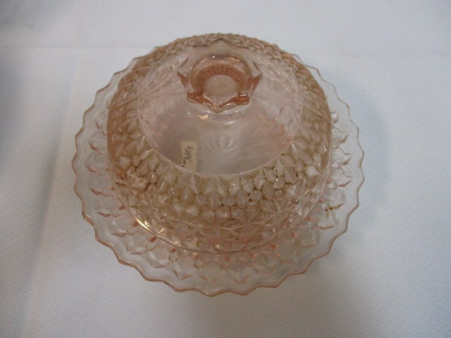 Pink Depression Glass Grouping-Kellog's Measuring Cup, - 11