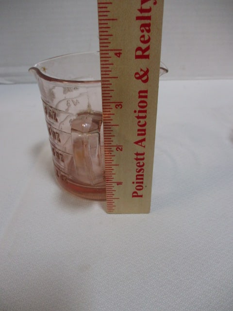 Pink Depression Glass Grouping-Kellog's Measuring Cup, - 20