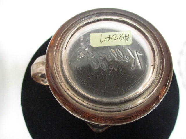 Pink Depression Glass Grouping-Kellog's Measuring Cup, - 9