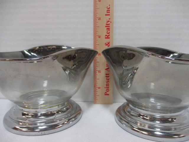 Ombre Design MCM Glass Pedestal Bowls - 12