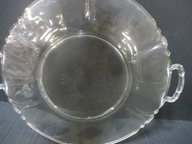 Fostoria Clear Glass Handled Platter - 3