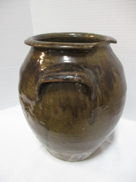 Stoneware Pottery Salt Glaze Crock - 6