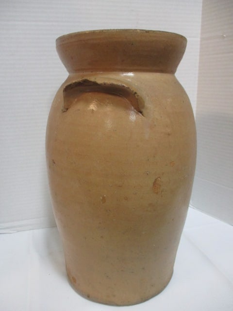 #3 Stoneware Salt Glaze Pottery Crock (no lid) - 4