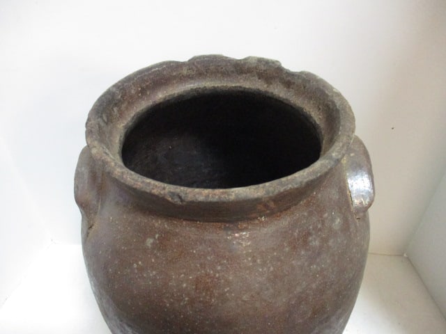 Salt Glaze Stoneware Churn w/Lug Handles - 3