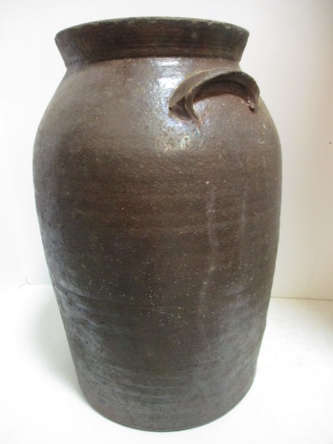 Salt Glaze Stoneware Churn w/Lug Handles - 4