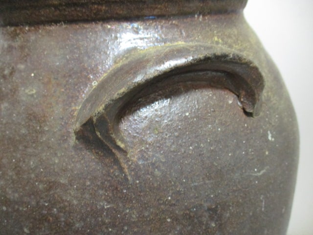 Salt Glaze Stoneware Churn w/Lug Handles - 5