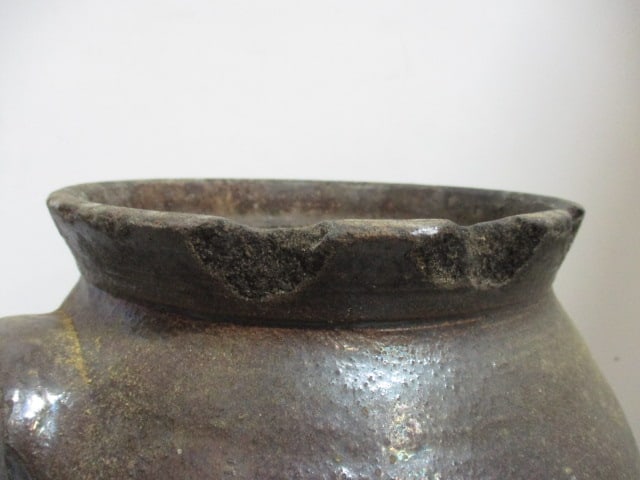 Salt Glaze Stoneware Churn w/Lug Handles - 7