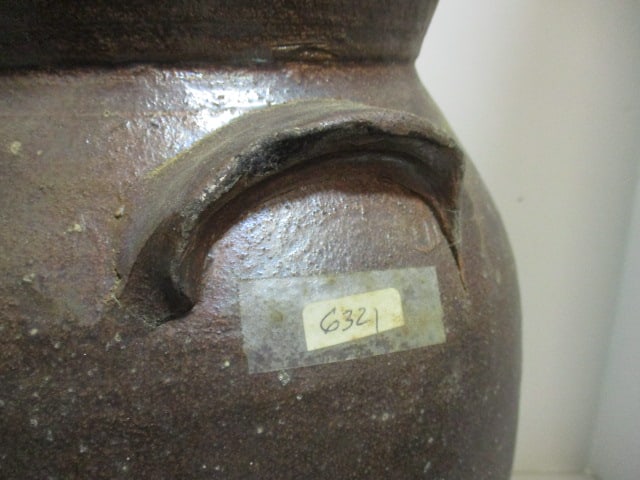 Salt Glaze Stoneware Churn w/Lug Handles - 9