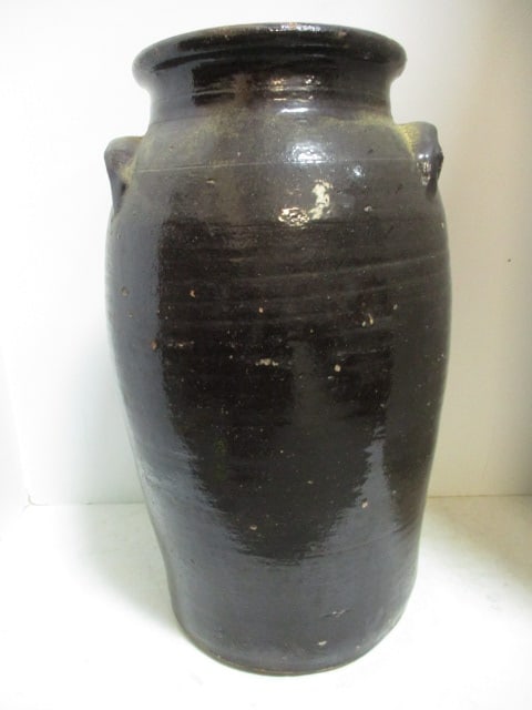 Salt Glaze Pottery Churn: 17" (Some chips) See all pictures 