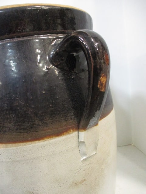 Nelson McCoy #5 Stoneware Pottery Crock w/lid - 7