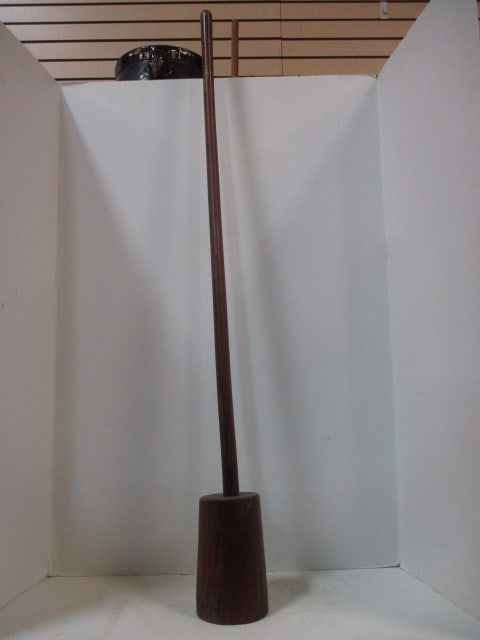 Primitive Wooden Buttern Churn Dasher: 41"