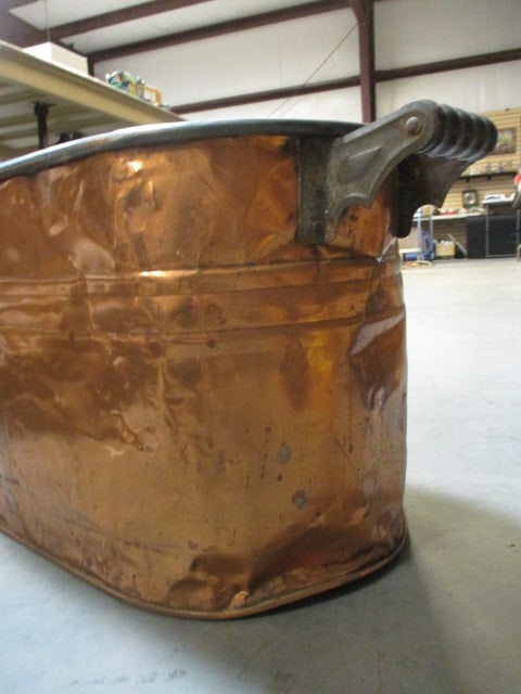 Oval Copper Boiling Pot - 11