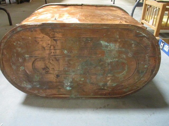 Oval Copper Boiling Pot - 12