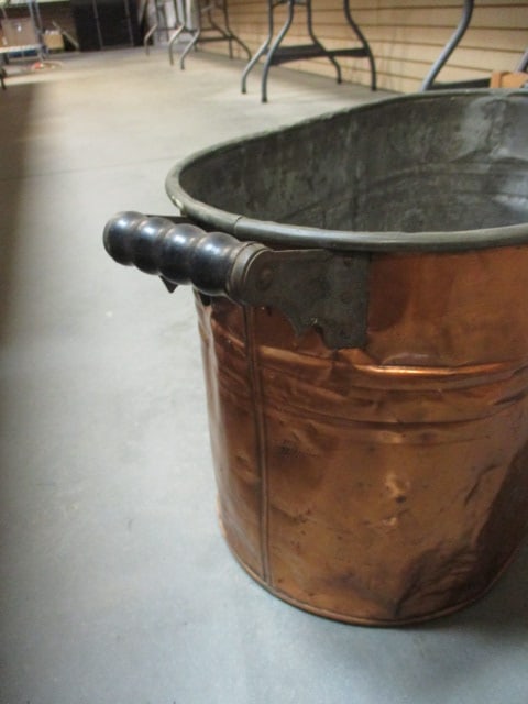 Oval Copper Boiling Pot - 7