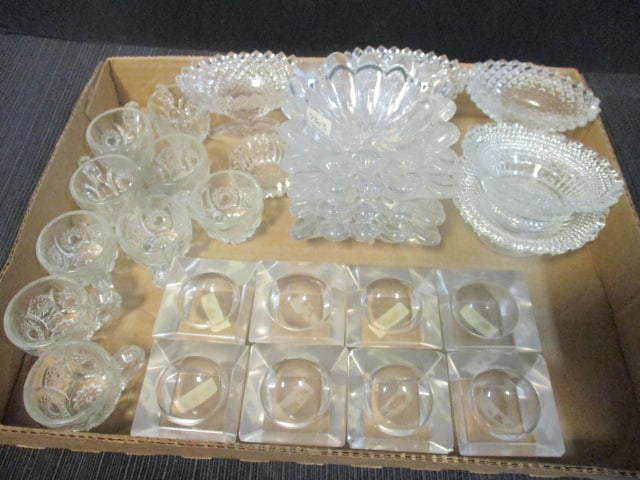 Clear Glass Salts Grouping: see all pictures 