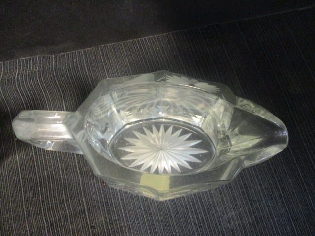 Heisey Glass Colonial Hotel Line Creamer/Sugar Set - 3