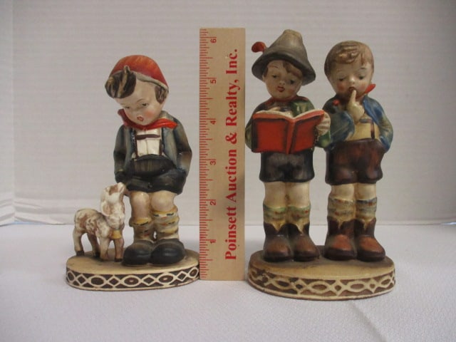 Hummel Type (School Boys & Boy w/Lamb) Figurines - 13