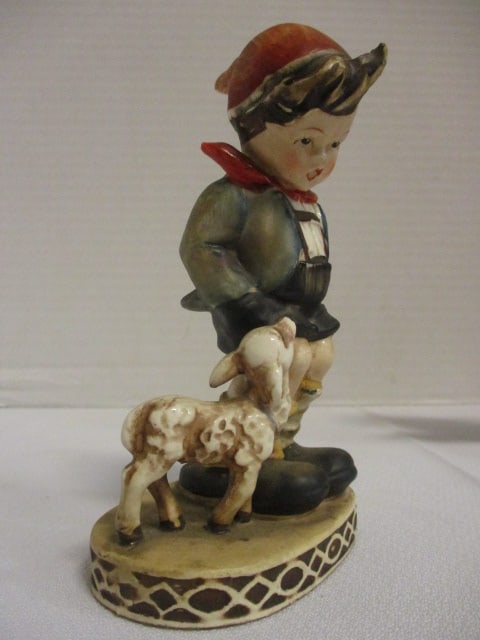 Hummel Type (School Boys & Boy w/Lamb) Figurines - 5