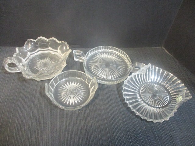 Heisey Glass (Lot of 4) Misc. Dishes: see all pictures 