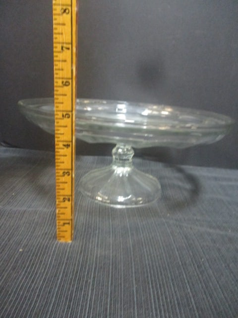Clear Glass Pedestal Cake Stand - 4