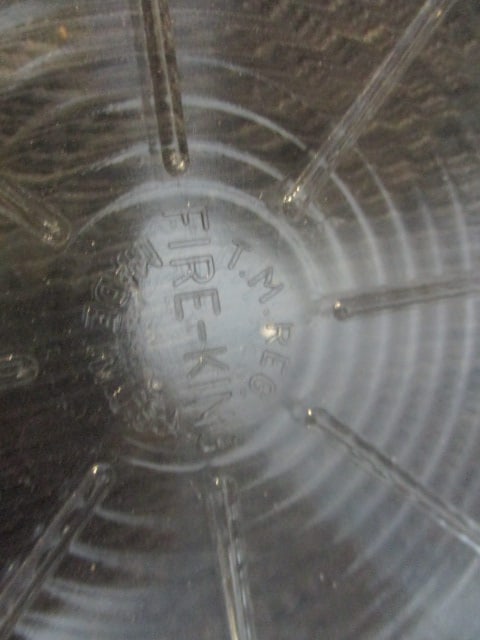 Fireking Glass Trivet & Glass Egg Dish - 6