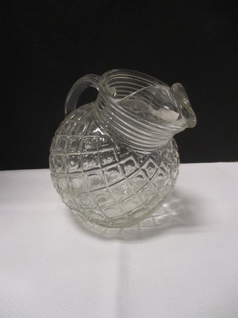 Anchor Hocking Ball Pitcher (Waffle Pattern): 6 1/2" 