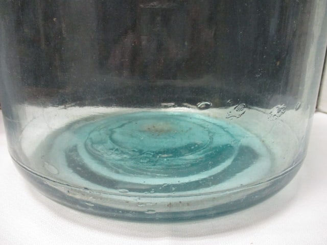 Illinois Glass 5 Gallon Jar 1924 #97 (teal Color) - 5