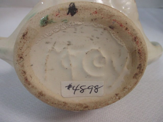 McCoy Sugar Bowl Pine Cone & McCoy Creamer Daisy Pattern - 10