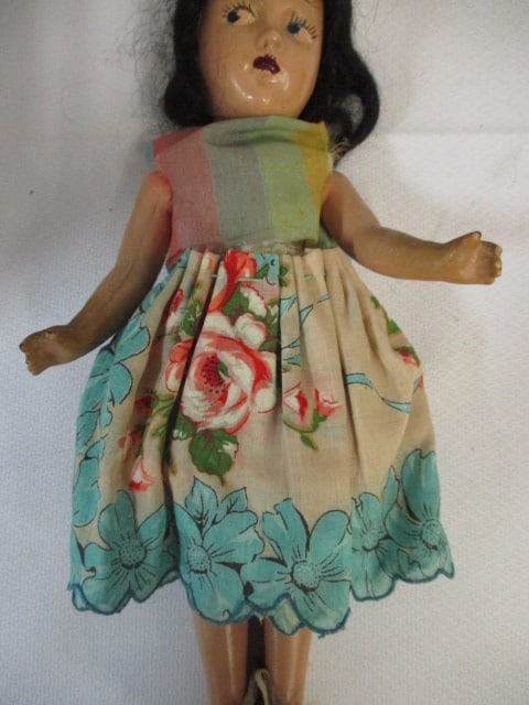 Composite 10 1/2" Vintage Doll & World's Fair 1939 (8 1/2") Doll - 3