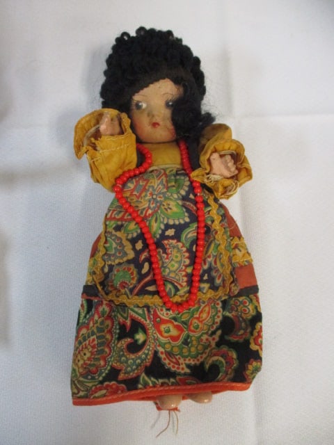 Composite 10 1/2" Vintage Doll & World's Fair 1939 (8 1/2") Doll - 8