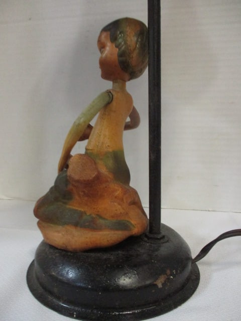 Metal Base Table Lamp MCM Pixie Elf - 6